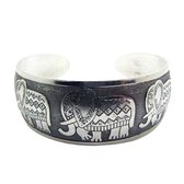Zoëies olifanten armband zilverkleurig - armband met olifant -  olifanten armband