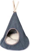 Cat tent, tipi 50 x 50 x 70 cm blue