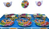 Super Wings Versiering voor Verjaardag met Super Wings Feestdecoratie | Feestpakket 12 kinderen