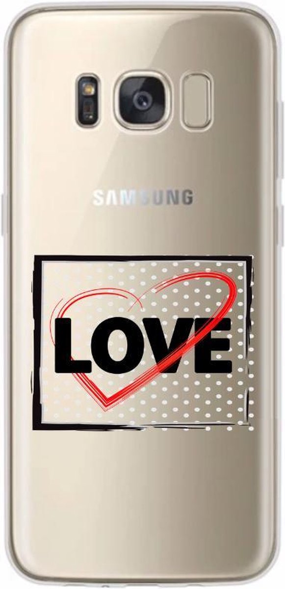 Samsung Galaxy S8 Plus siliconen hoesje transparant - Love