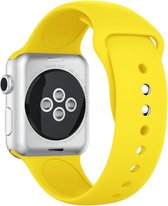 Siliconen Bandje|Geschikt voor Apple Watch 1 / 2 / 3 / 4 / 5 - 38MM / 40MM |Geel / Yellow| Premium kwaliteit | TrendParts