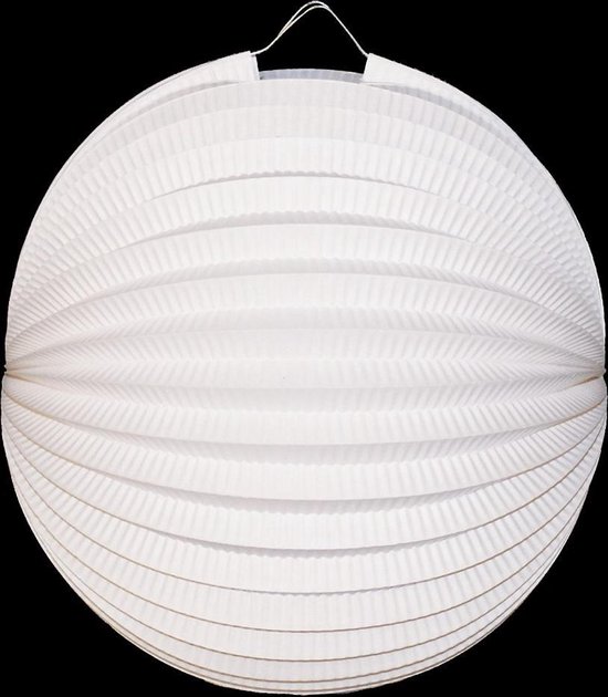 Witte Lampion Bol 23cm — afbeelding 2