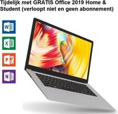 Bluebook - 15 inch laptop - 4GB werkg.- 64GB Opslag - Intel Quad core - Tijdelijk met GRATIS Office 2019 Home & Student 2019 t.w.v. €149! (verloop niet, geen abonnement)