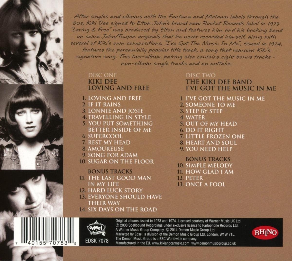 Bol Com Loving And Free I Ve Got The Music In Me Kiki Dee Cd Album Muziek