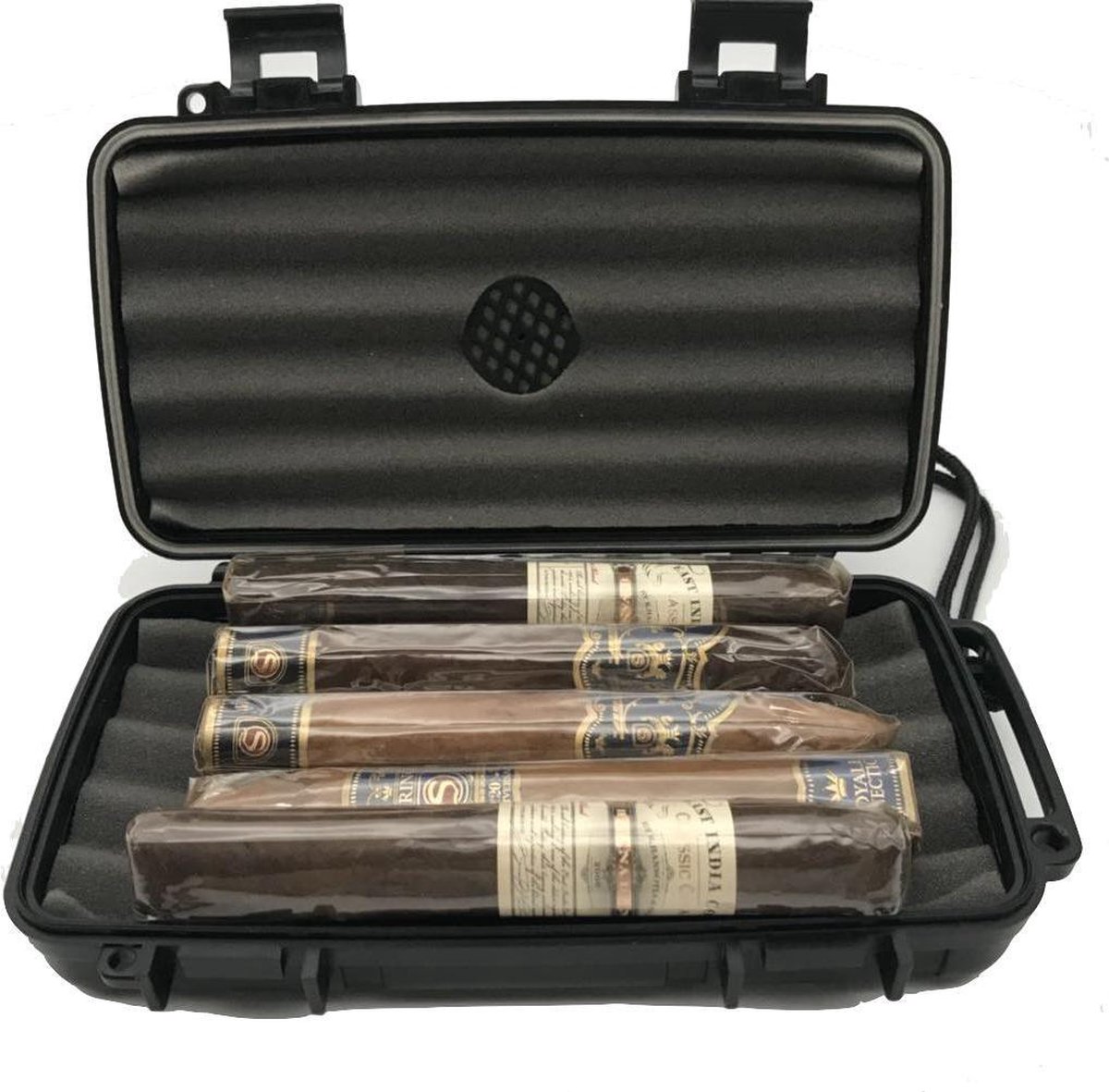 Sigaren reis humidor 21.59X12.7X4.45cm geschikt voor 5 stuks