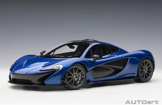オートアート McLAREN P1 アザーブルー 1/18 ミニカー Y0949 AUTOart McLaren P1 - Zeer gedetailleerd schaalmodel in Azure Blue