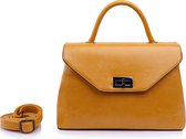 Classic chic handbag Qischa geel glossy