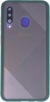 Hoesje Geschikt voor de Samsung Galaxy A50 - Hard Case Backcover Telefoonhoesje - Donker Groen