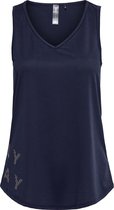 Only Play Miley Mouwloze Sporttop met V-hals - Maritime Blue - Maat XS