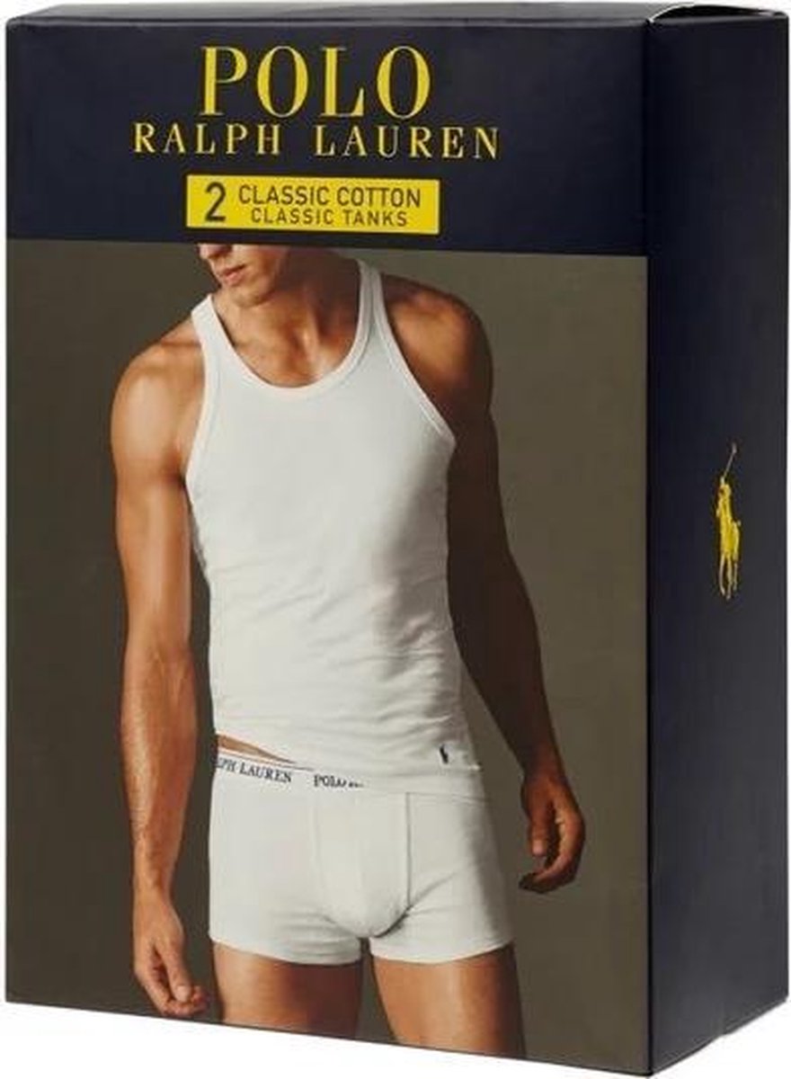 Polo Ralph Lauren 2-pack Classic tanks | Hemd Wit | XL | bol.com