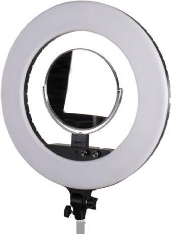 Foto: Studioking ringlamp set led 100w 54 x 45 cm wit 5 delig