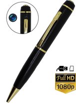 Camera Pen Spy - Spy Cam - Verborgen Camera - Gratis 16 GB Geheugenkaart - 1080p Full HD - Goudkleurig