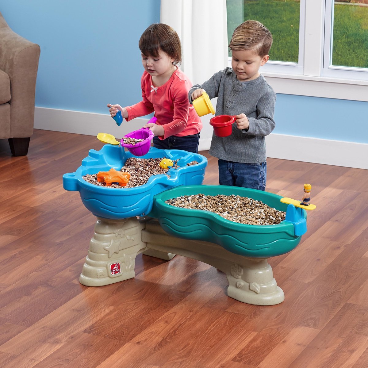Step2 Spill and Splash Watertafel - Met 11 accessoires en parasol - Waterspeelgoed voor kind - Activiteitentafel met water voor de tuin / buiten — afbeelding 10