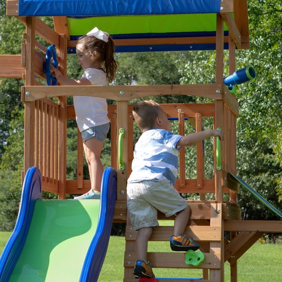 Backyard Discovery Northbrook, Aire De Jeux en Bois | Portique Balançoire avec Mur d'escalade, Toboggan Et Balançoire, Bac À Sable | Trapèze Et Banc, Jeux Exterieur, +3 Ans Backyard Discovery Northbrook, Aire De Jeux en Bois | Portique Balançoire avec Mur d'escalade, Toboggan Et Balançoire, Bac À Sable | Trapèze Et Banc, Jeux Exterieur, +3 Ans