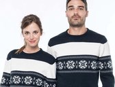 Kersttrui met sterrenmotief maat L
