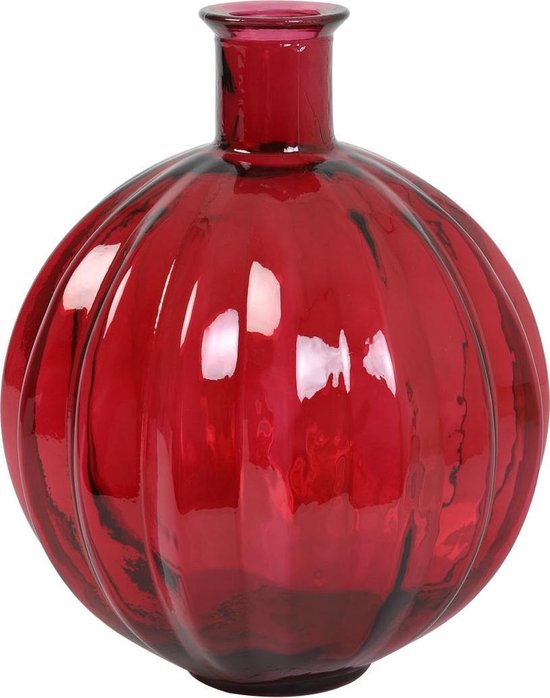 excelleren Overgave Mevrouw Vaas Ø33x42 cm PALLOCI glas rood | bol.com