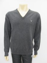 Gant superfine lambswool v neck antraciet 8621295, maat M