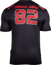 Gorilla Wear Fresno T-shirt - Zwart/Rood - XL