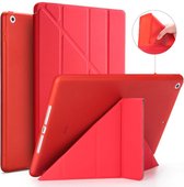 Tablet Hoes geschikt voor iPad Hoes 2019 - Air 3 - 10.5 inch - Smart Cover - A2152 - A2123 - A2154 - Rood