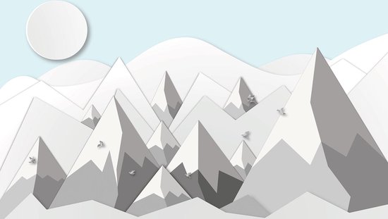 Papier peint photo Mountains XXL - chambre d'enfant - papier peint poster - 368 x 254 cm