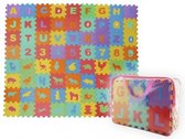 Foam foam puzzelmat - vloermat -speelmat alfabet - cijfers en dieren