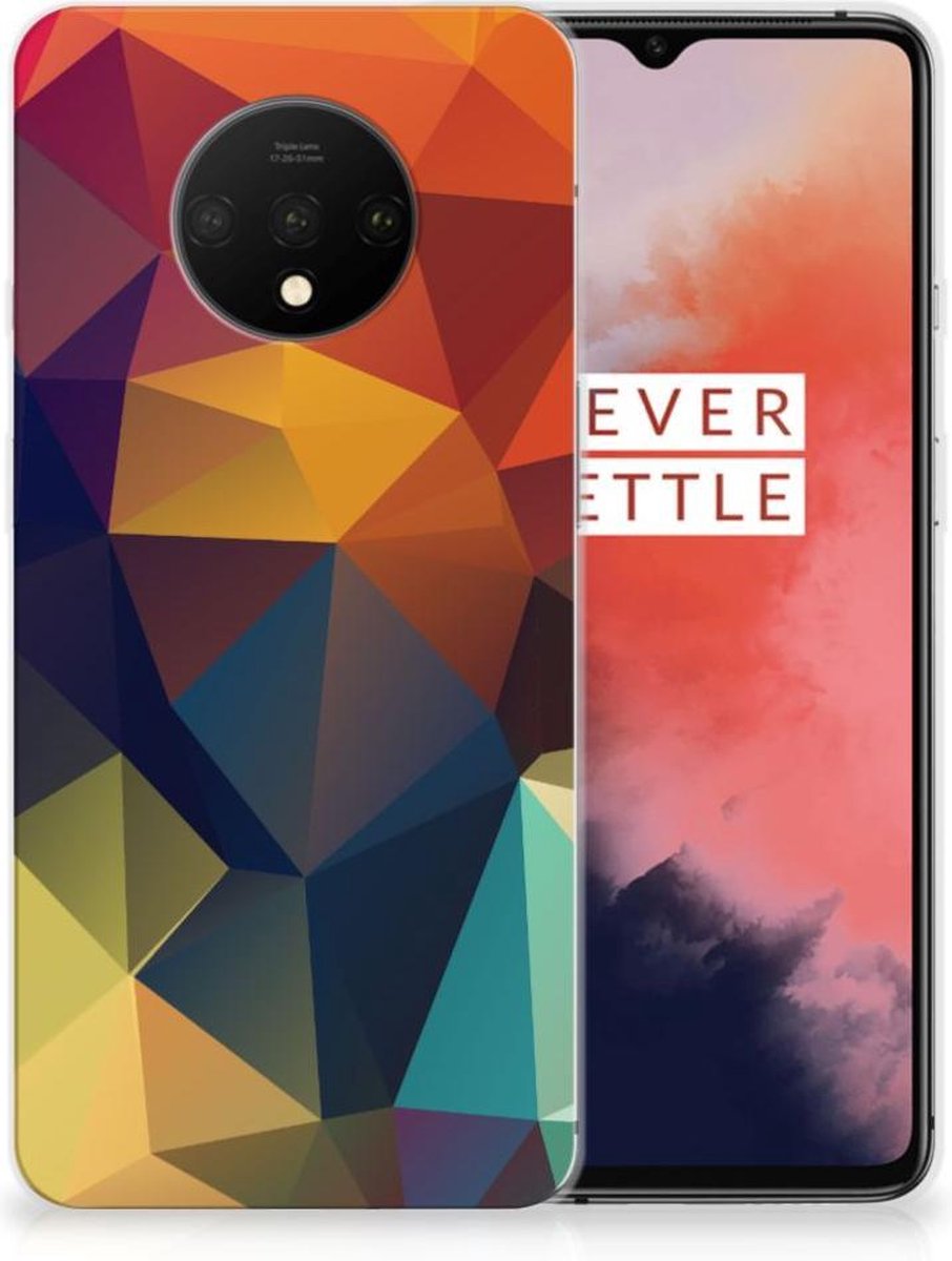 OnePlus 7T TPU Hoesje Polygon Color