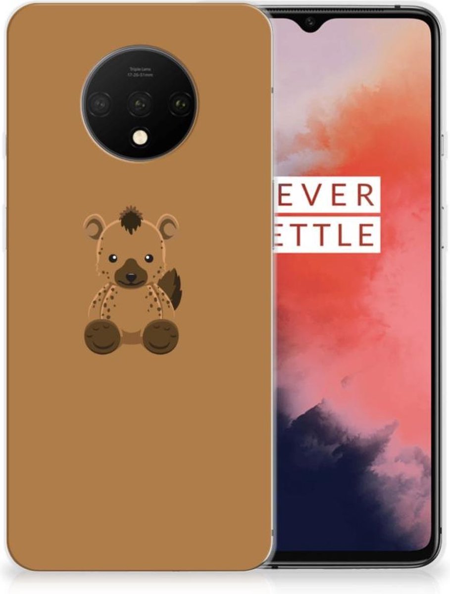 OnePlus 7T Telefoonhoesje met Naam Baby Hyena