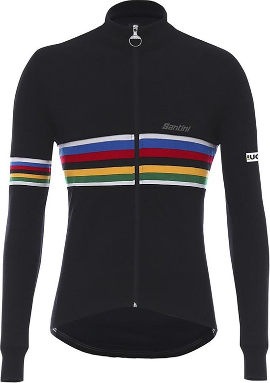 Santini Merino wol koerstrui lange mouwen zwart multikleur - Santini UCI  Merino Wool... | bol.com