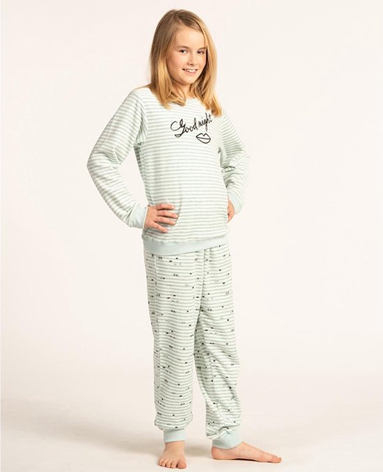 Eskimo pyjama meisjes - blauw - Goodnight - maat 140 | bol.com