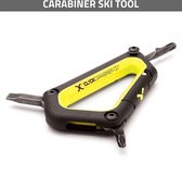 Multi Ski tool geel - Ski Carabiner - Wintersport gereedschapsetje - Karabijnhaak - Off piste - Freerider - Frysteel tools - Gereedschap wintersport