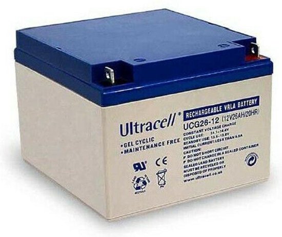 Batterie GEL UltraCell UCG26-12 à décharge profonde 12V 26000mAh | bol