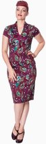 Dancing Days Kokerjurk -2XL- FRANKIE SL/LESS Bordeaux rood