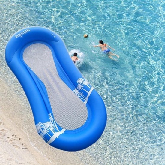 PVC opblaasbare drijvende Water Bed Mesh onder Water hangmat Lounge stoel  opblaasbare... | bol.com