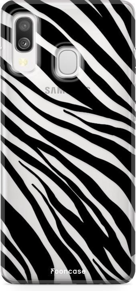 Samsung Galaxy A40 hoesje TPU Soft Case - Back Cover - Zebra print