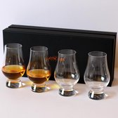 Ensemble de 4 verres à whisky Glencairn Coffret cadeau de luxe