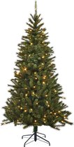 Sapin de Noël artificiel Black Box - 120x72 cm - Vert - 195 branches - Siècle des Lumières 80 lumières