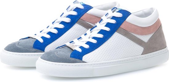 KUNOKA Selena pink and blue - Sneakers Dames - maat 41 - Wit Blauw Roze |  Bestel nu!
