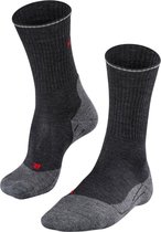 FALKE TK2 Explore Wool Silk heren trekking sokken - antraciet grijs (anthra.melange) - Maat: 44-45