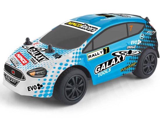 Thumbnail van een extra afbeelding van het spel Ninco RC X Rally Galaxy Auto 1:30 Blauw/Wit