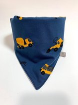 tinymoon Jongens Sjaal – slab/bandana – Tiny Builders – Blauw – Maat 0 tot 1,5 jaar