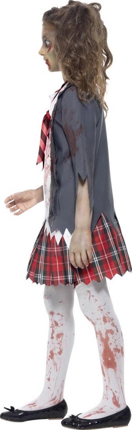 wit Banyan Monografie Schoolmeisje zombie Halloween kostuum voor kinderen - Kinderkostuums -  122/134" | bol.com