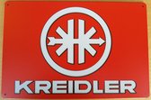 Kreidler Logo Reclamebord van metaal METALEN-WANDBORD - MUURPLAAT - VINTAGE - RETRO - HORECA- BORD-WANDDECORATIE -TEKSTBORD - DECORATIEBORD - RECLAMEPLAAT - WANDPLAAT - NOSTALGIE -CAFE- BAR -MANCAVE- KROEG- MAN CAVE