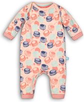Charlie Choe Meisjes Jumpsuit Pyama Lichtroze met Macarons - Maat 68