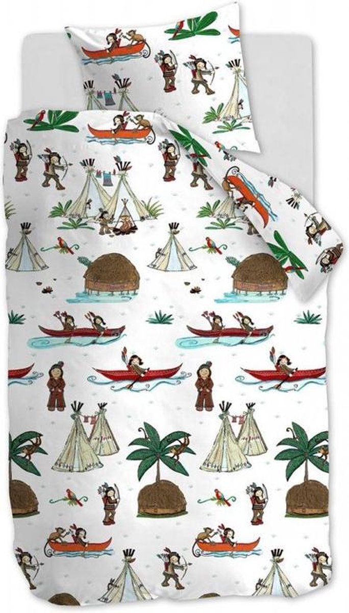 Beddinghouse Kids Wigwam - Dekbedovertrek - Eenpersoons - 140x200/220 cm + 1 kussensloop 60x70 cm - Multi