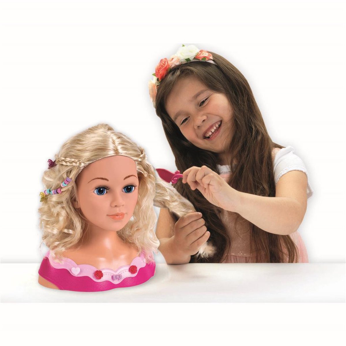 Klein toys - Princess Coralie Kaphoofd met make-up - 27 cm — cadeau in Spellen & Speelgoed - foto 4