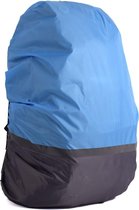 Reflecterende Regenhoes Voor Rugzak - 56 tot 70 Liter - Blauw - Backpack Regenhoes - Reflecterende streep - Veiligheid - XL
