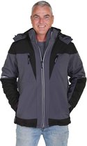 STØRVIK LANK Softshell Werkjas Warm Gewatteerd Heren - Maat 2XL - Zwart / Grijs