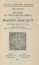 Textes littéraires français - Histoire du Chevalier Des Grieux et de Manon Lescaut