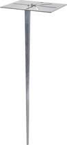QAZQA grondpin - Moderne Universeel thermisch verzinkte grondpin - L 160 mm - Staal - Buitenverlichting
