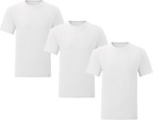 Senvi 3 pack T-Shirts Ronde hals - Maat L - Kleur: Wit